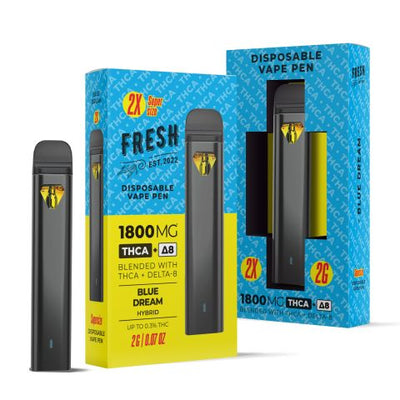 Blue Dream Vape Pen - THCA, D8 Blend - Disposable - Fresh - 1800mg Best Sales Price - Vape Pens