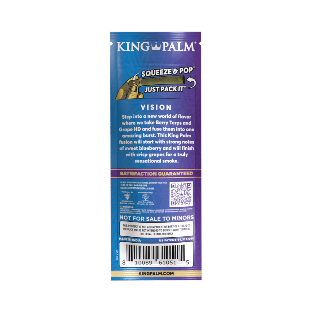 King Palm 2 Mini Rolls – Blue Grape