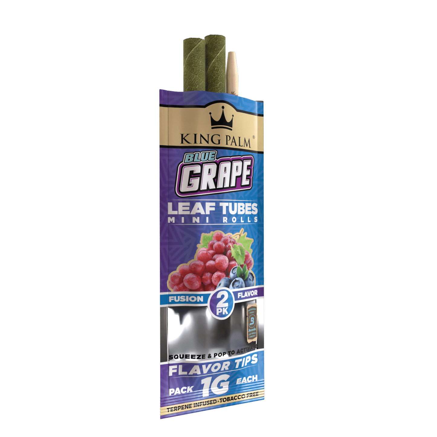 King Palm 2 Mini Rolls – Blue Grape