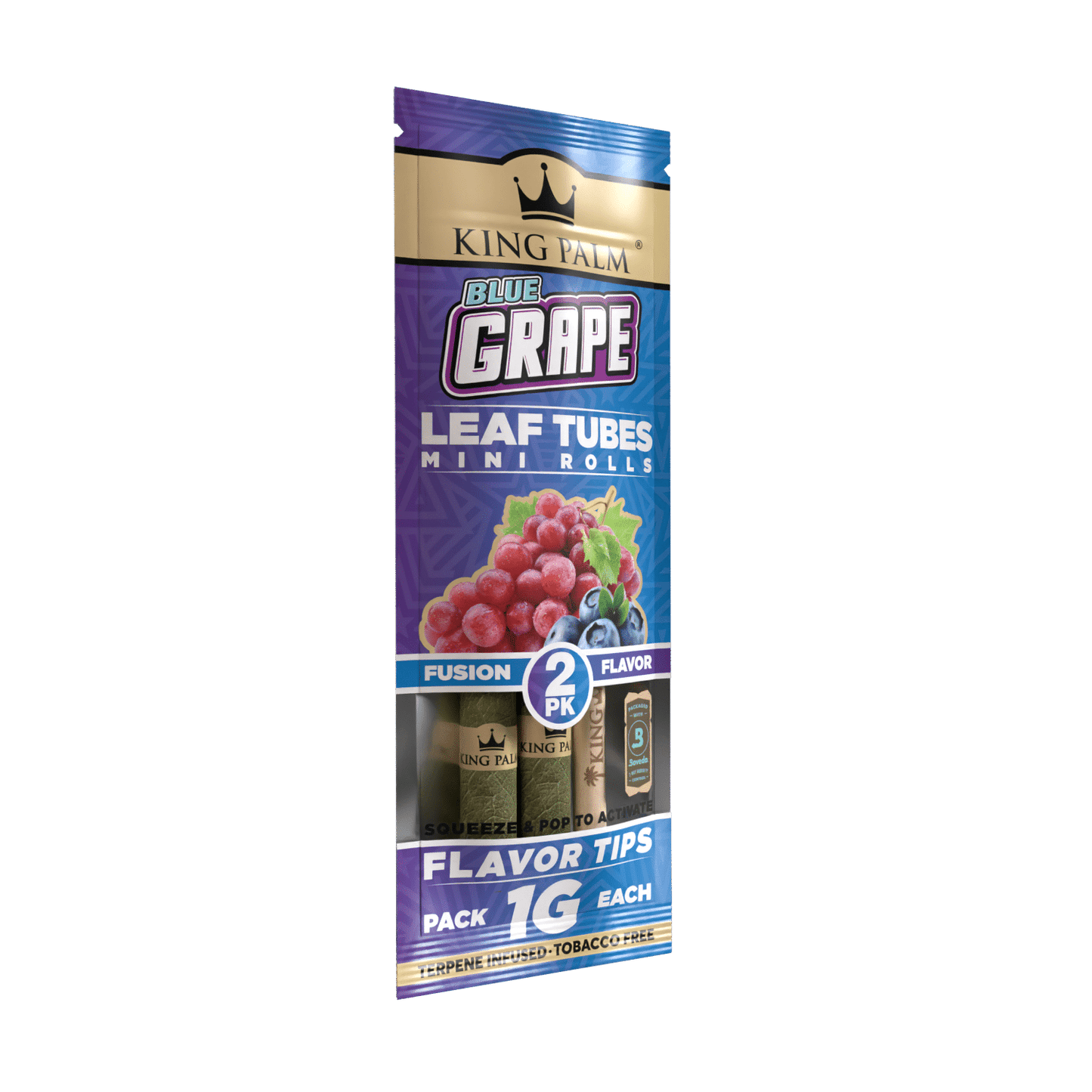 King Palm 2 Mini Rolls – Blue Grape