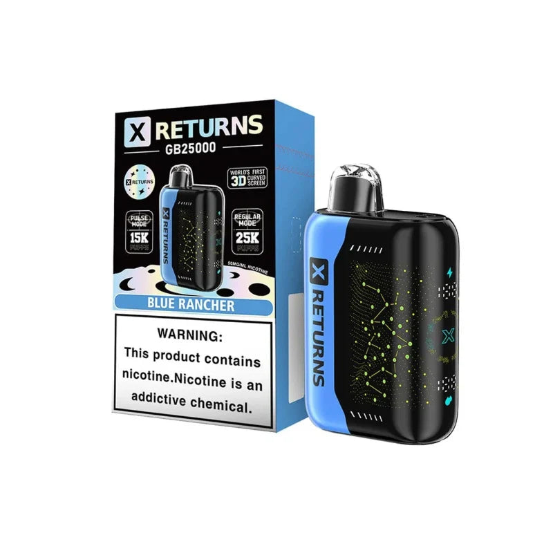 X Returns GB25000 Disposable Vape (18ml, 5%) Best Sales Price - Disposables