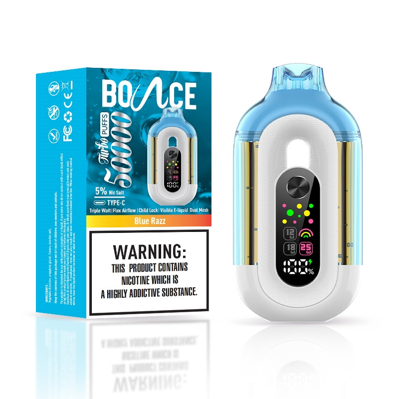 Bounce Turbo 50K Disposable Vape 25W 5%