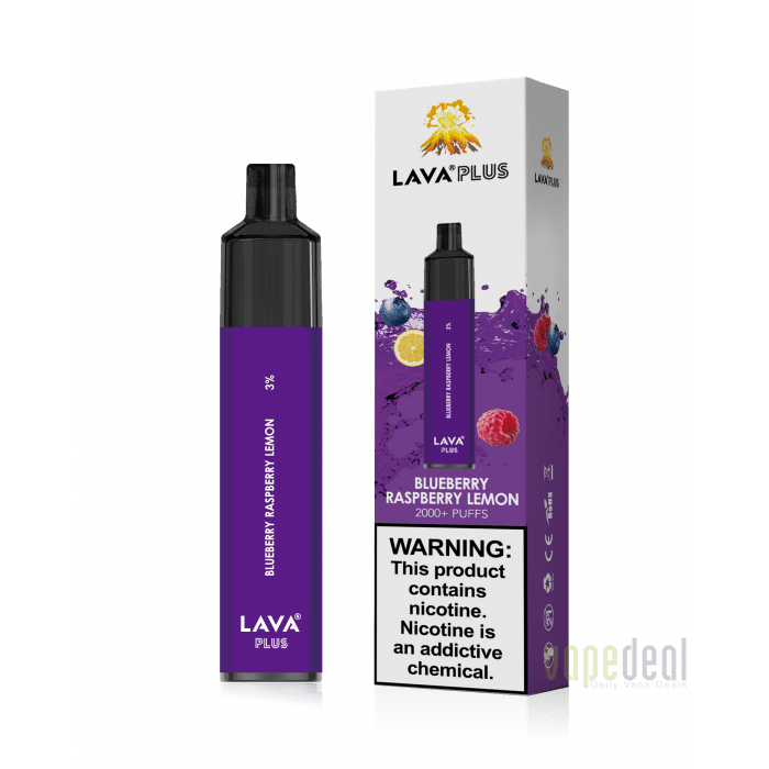 Lava Plus 2000 Puffs Disposable - Blueberry Raspberry Lemon Best Sales Price - Disposables