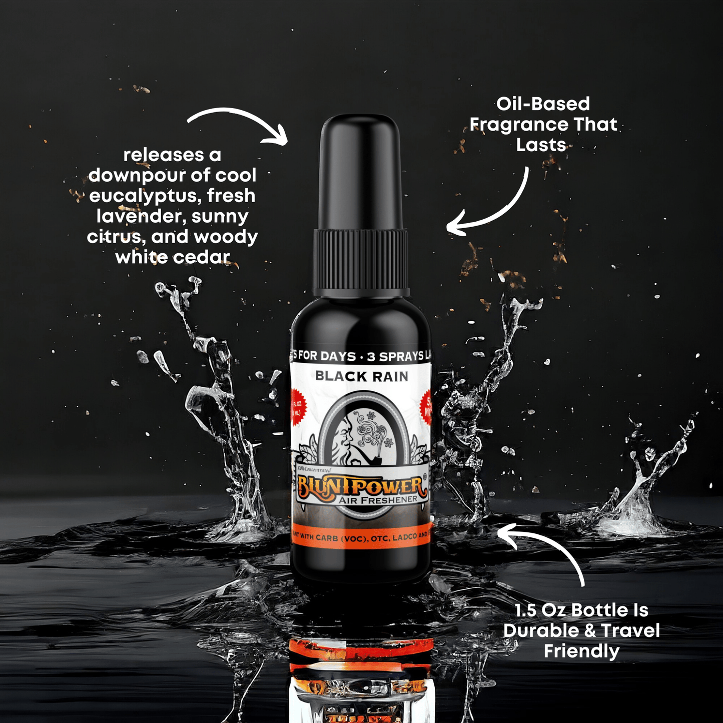 Black Rain Air Freshener Spray