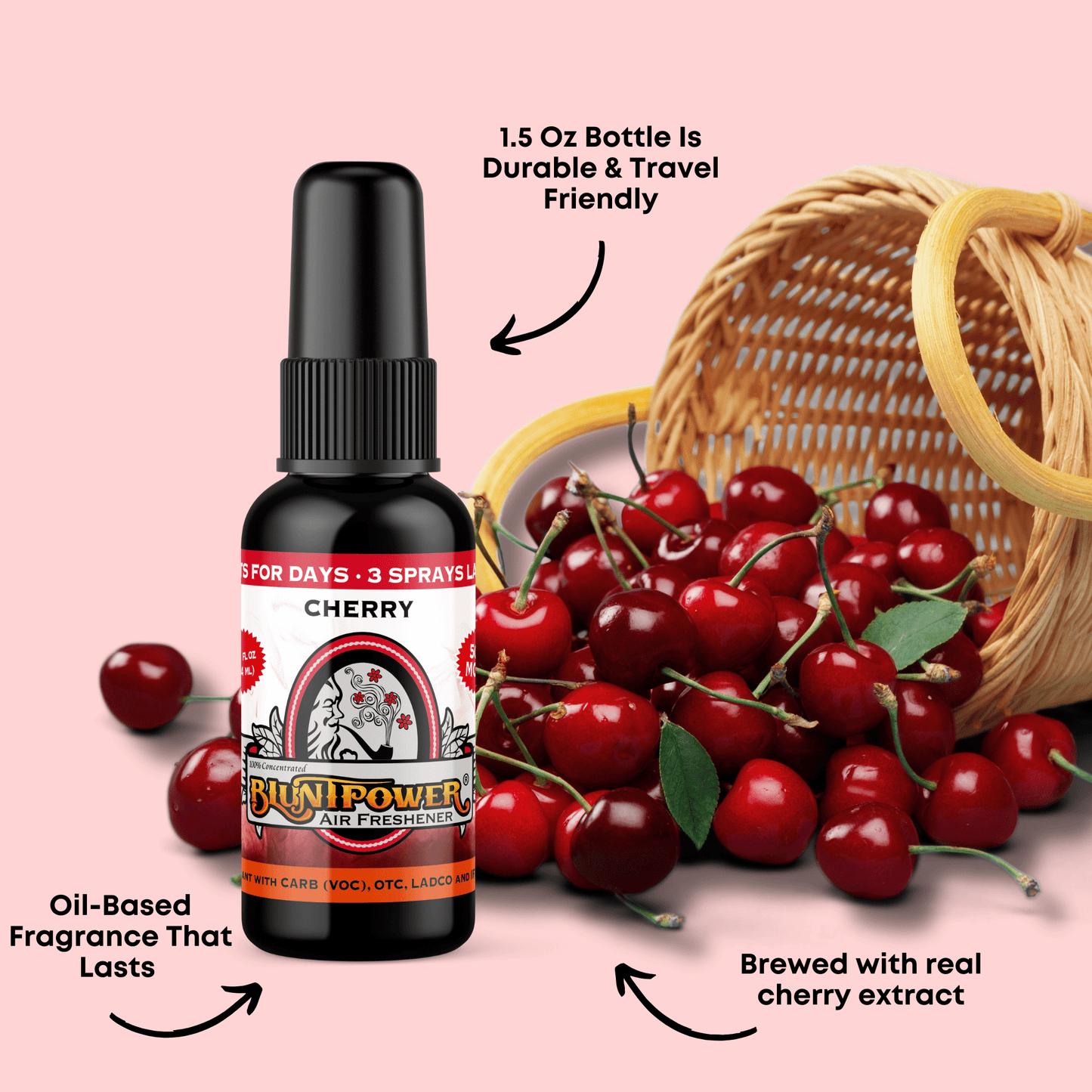 Cherry Air Freshener Spray Best Sales Price - Smoke Odor Eliminators