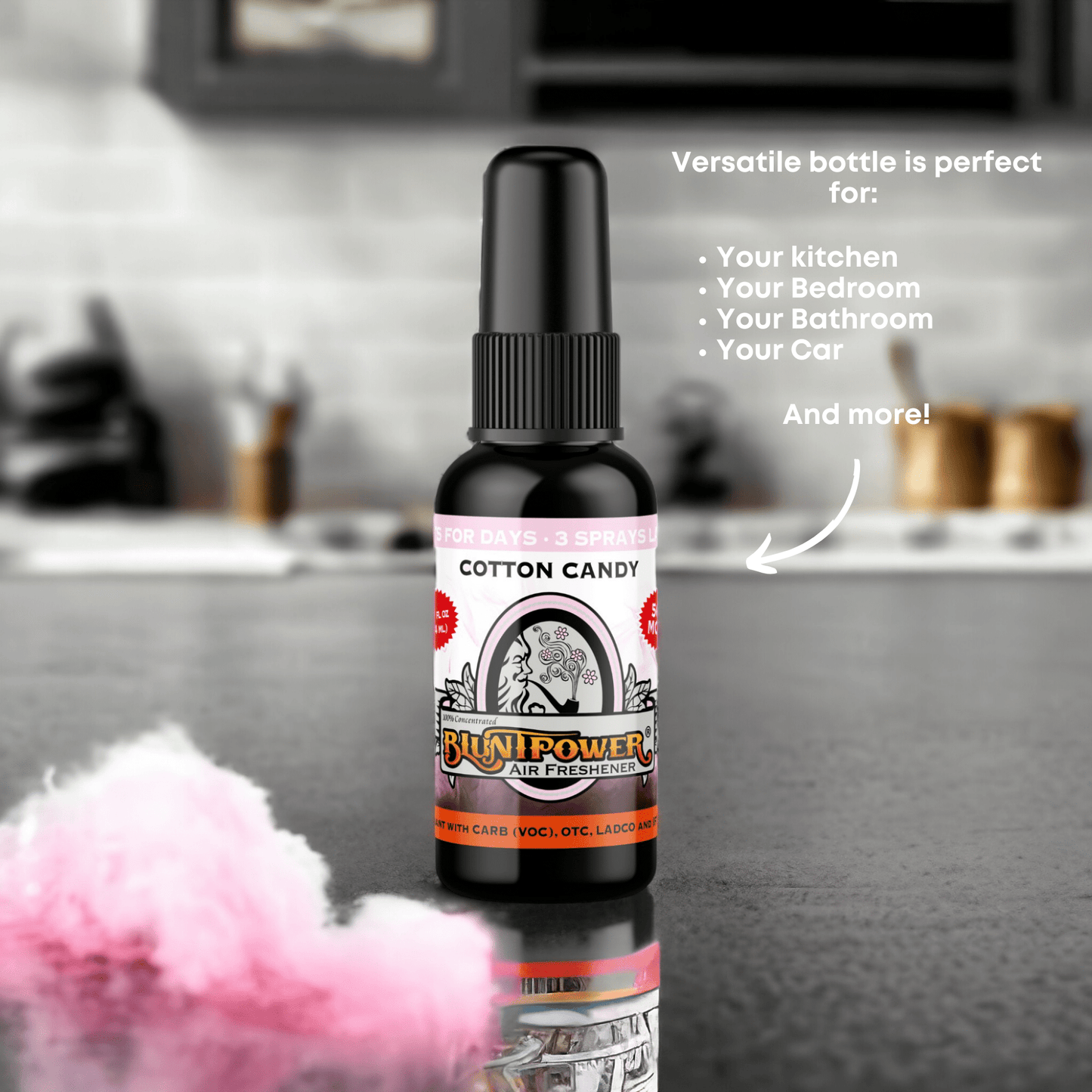 Cotton Candy Air Freshener Spray Best Sales Price - Smoke Odor Eliminators