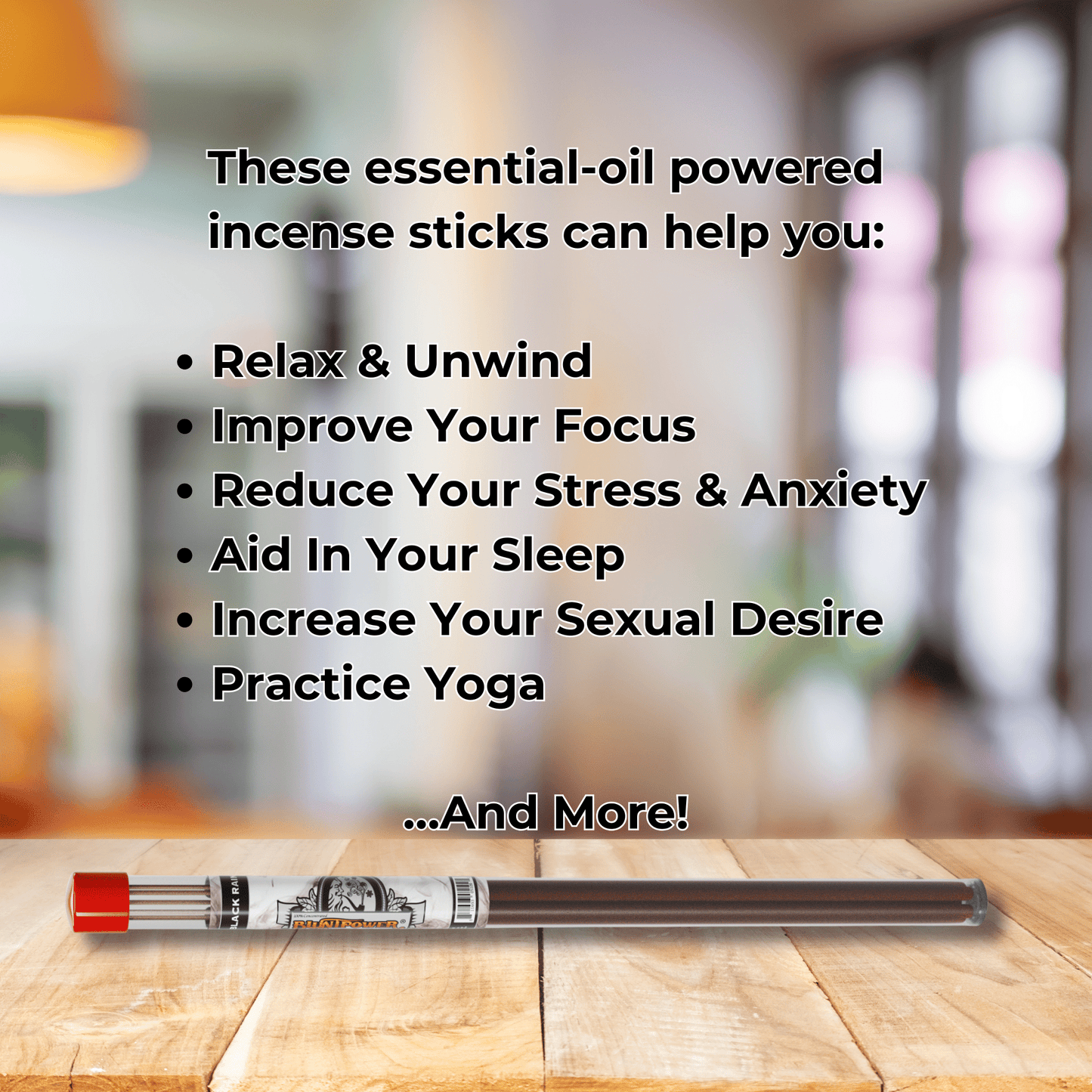 Black Rain Long Incense Sticks