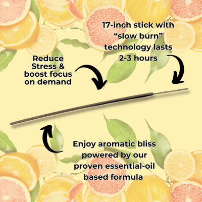 Citrus Lemon Long Incense Sticks Best Sales Price - Smoke Odor Eliminators