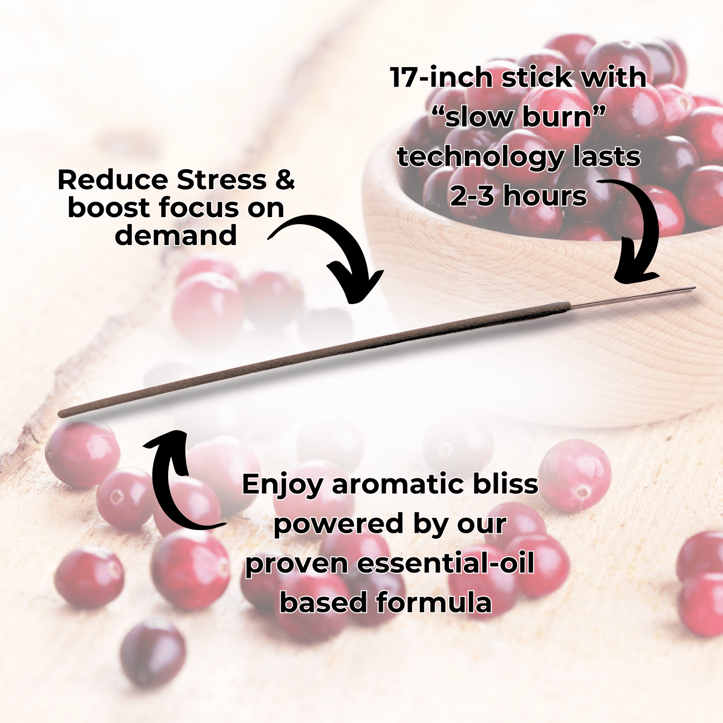 Cranberry Long Incense Sticks