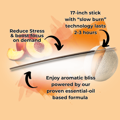 Melon Peach Long Incense Sticks Best Sales Price - Smoke Odor Eliminators