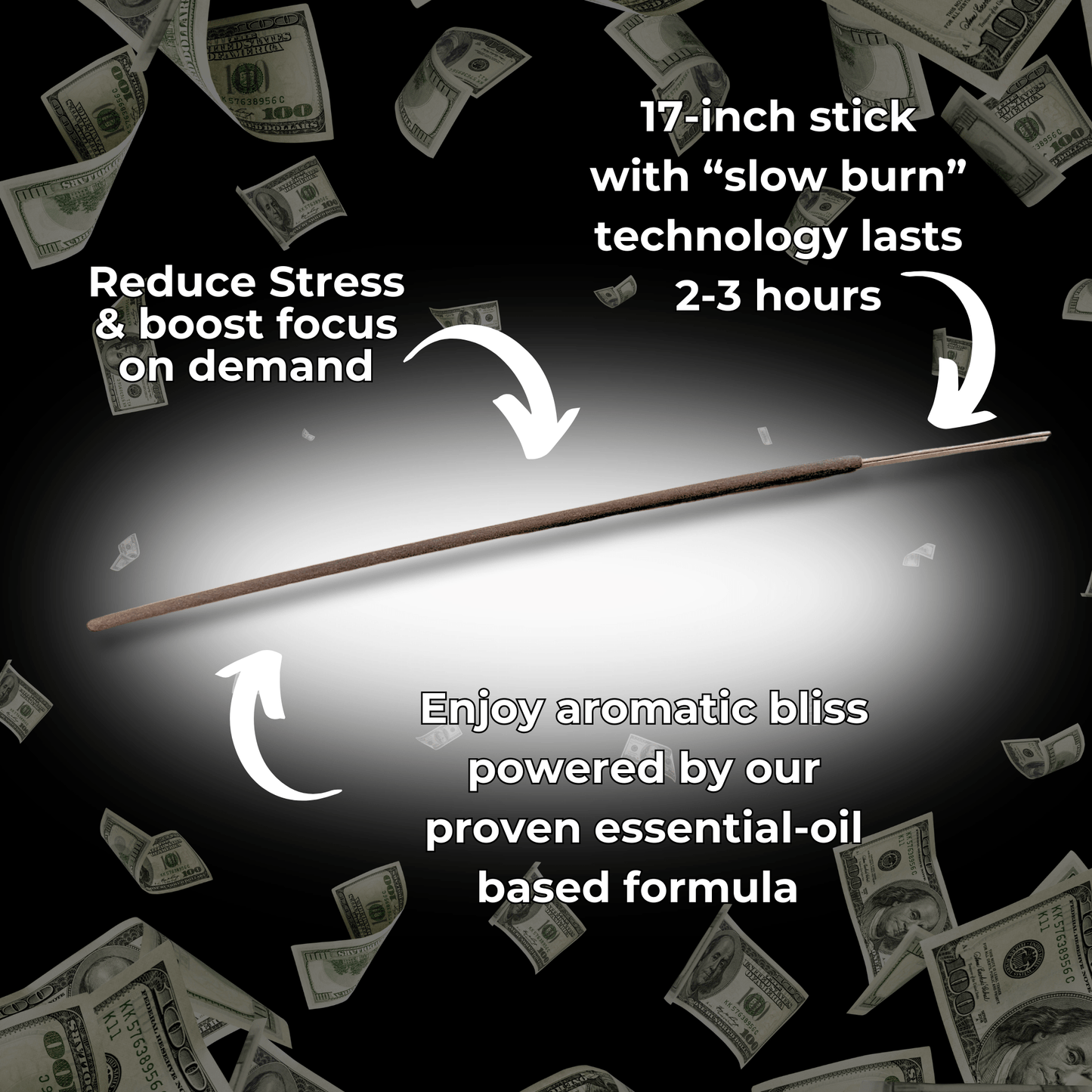 Money Long Incense Sticks Best Sales Price - Smoke Odor Eliminators