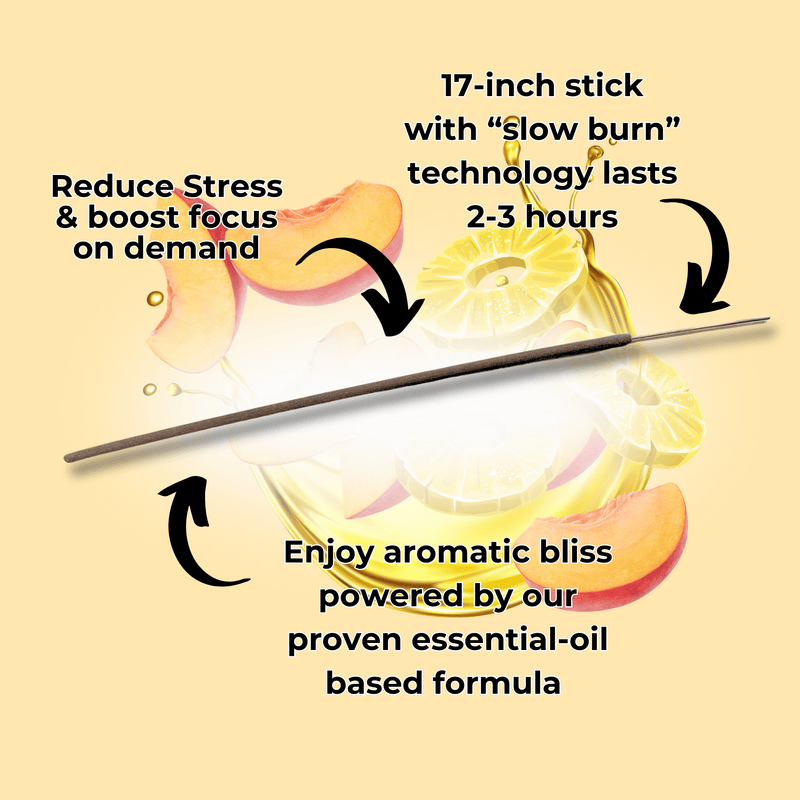 Pineapple Peach Long Incense Sticks Best Sales Price - Smoke Odor Eliminators