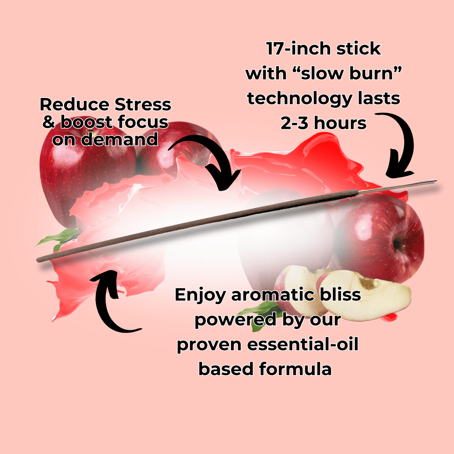 Red Apple Long Incense Sticks Best Sales Price - Smoke Odor Eliminators