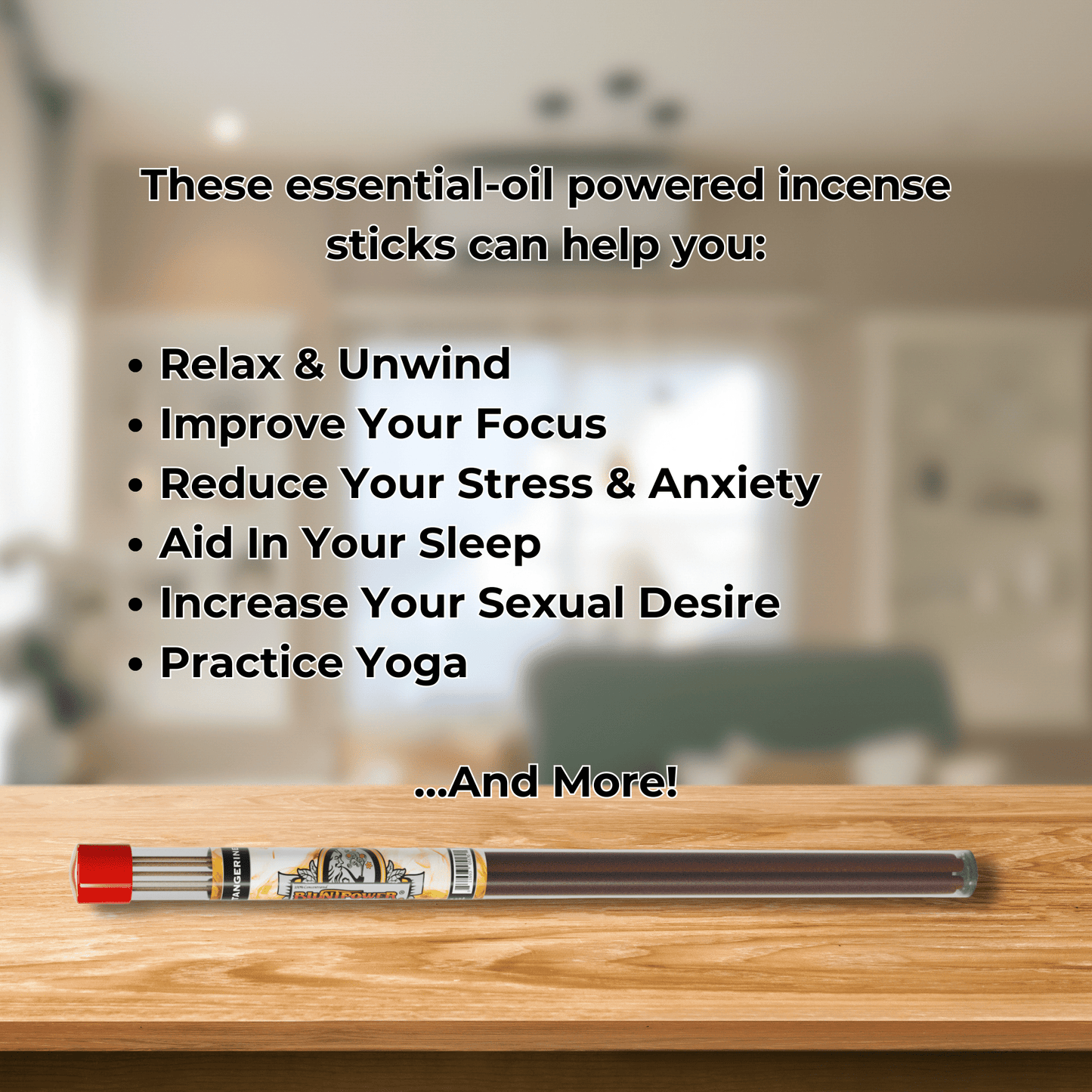 Tangerine Long Incense Sticks Best Sales Price - Smoke Odor Eliminators