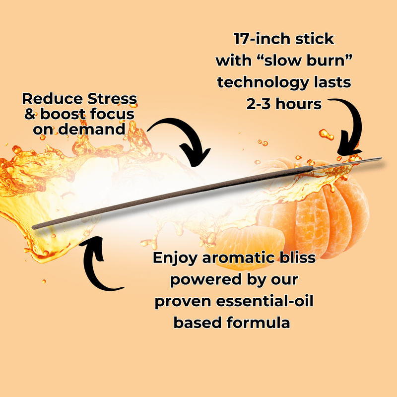 Tangerine Long Incense Sticks Best Sales Price - Smoke Odor Eliminators