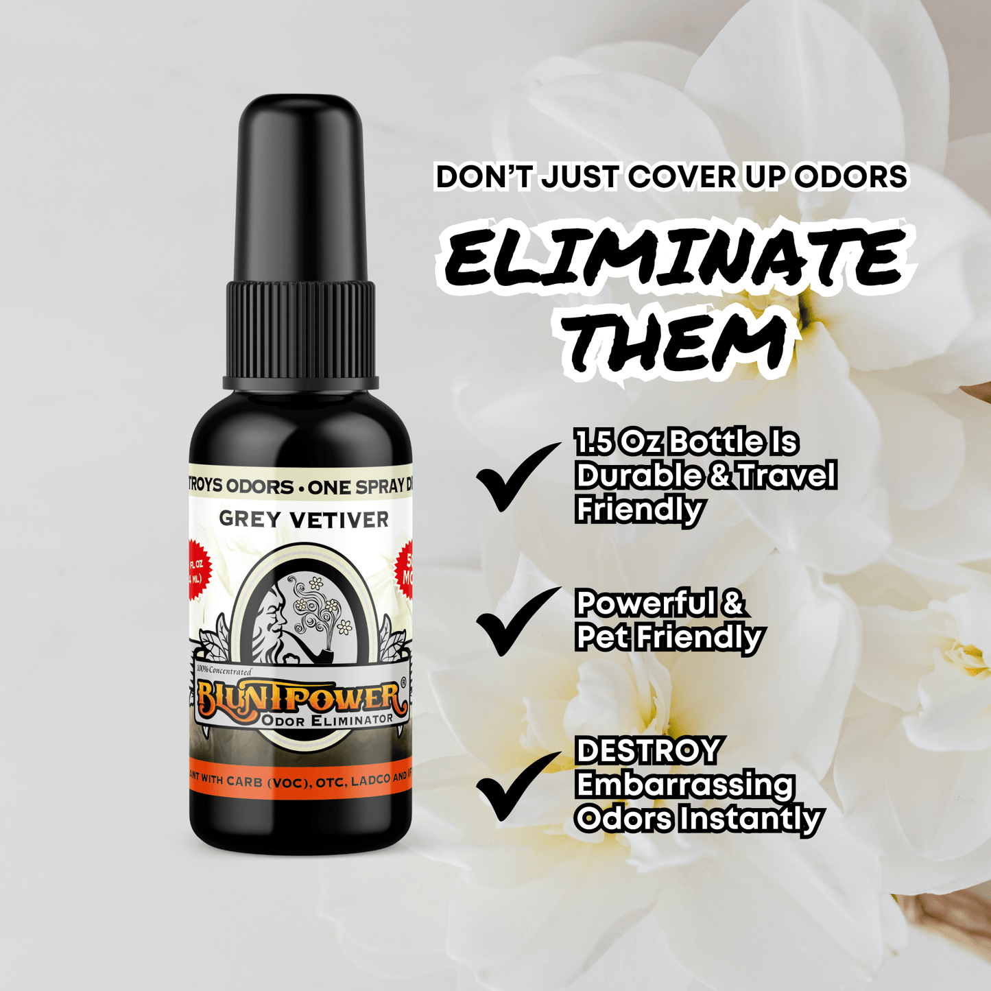 Grey Vetiver Odor Eliminator Spray Best Sales Price - Smoke Odor Eliminators