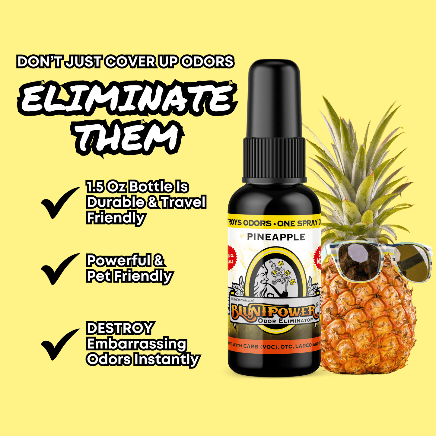 Pineapple Odor Eliminator Spray Best Sales Price - Smoke Odor Eliminators