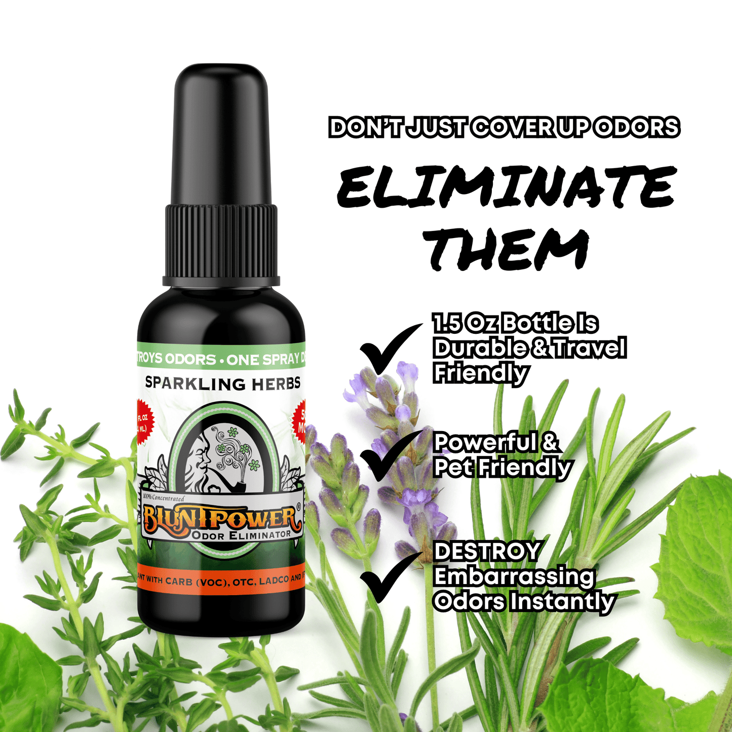 Sparkling Herbs Odor Eliminator Spray Best Sales Price - Smoke Odor Eliminators