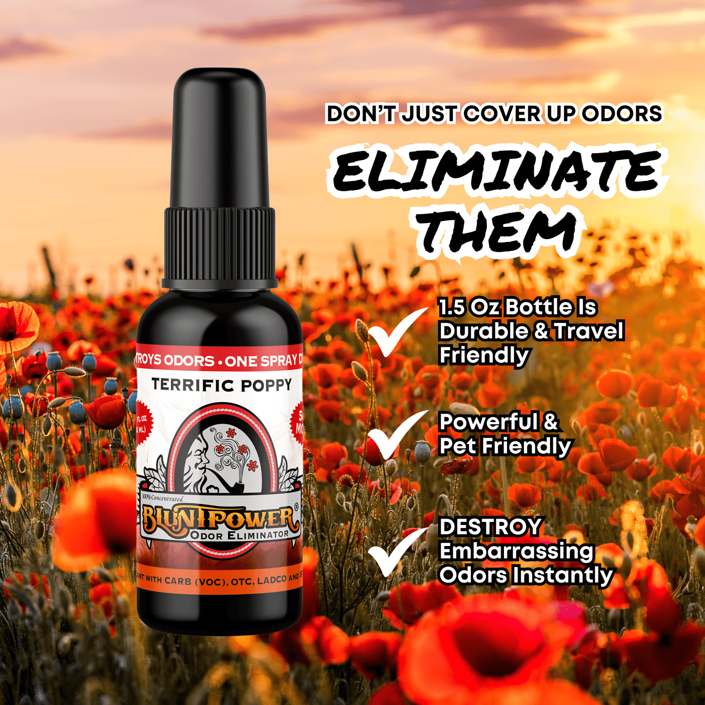 Terrific Poppy Odor Eliminator Spray