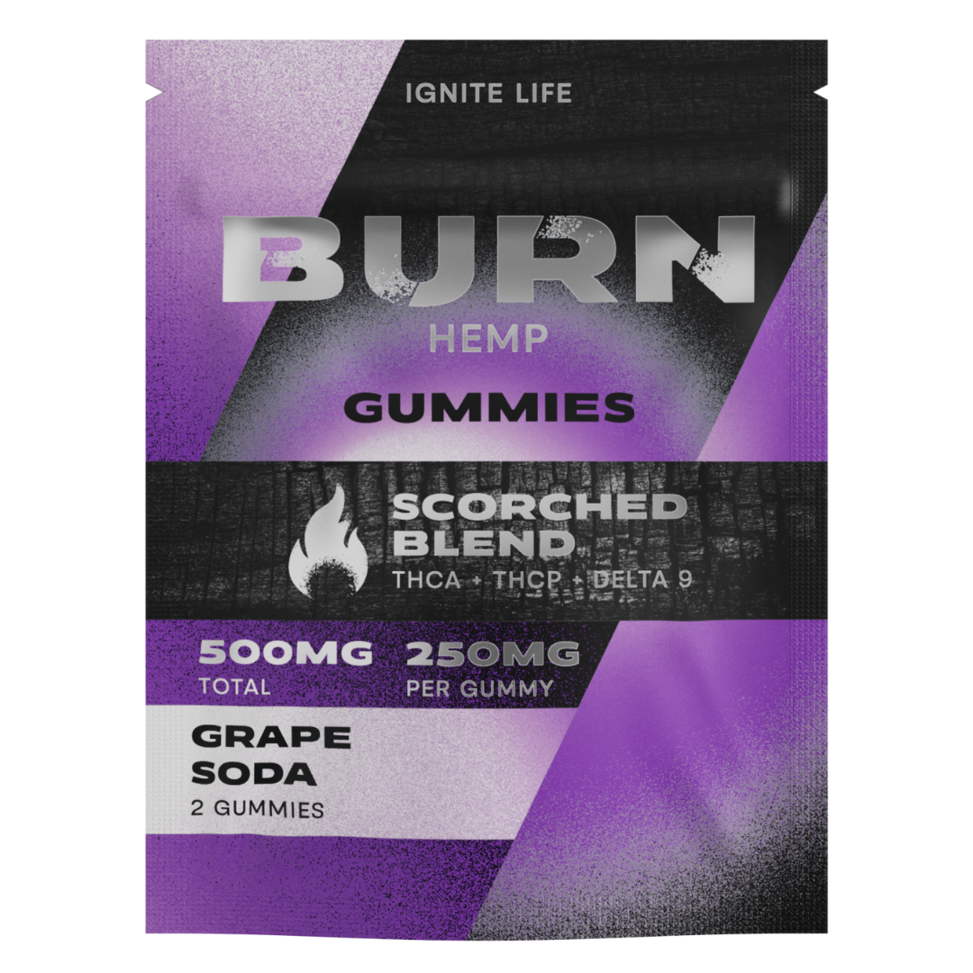 Burn Hemp Scorched Blend Gummies 500mg | 2ct