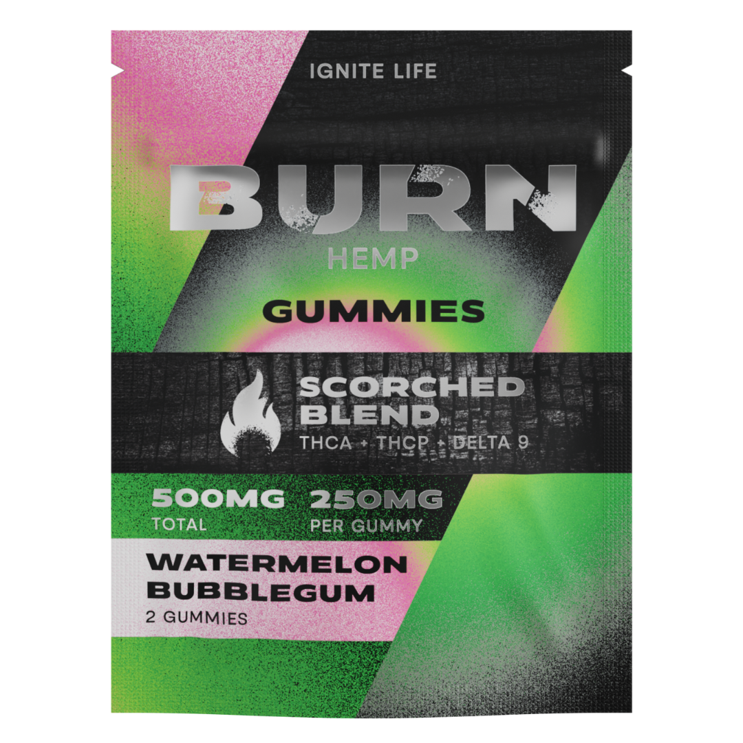 Burn Hemp Scorched Blend Gummies 500mg | 2ct