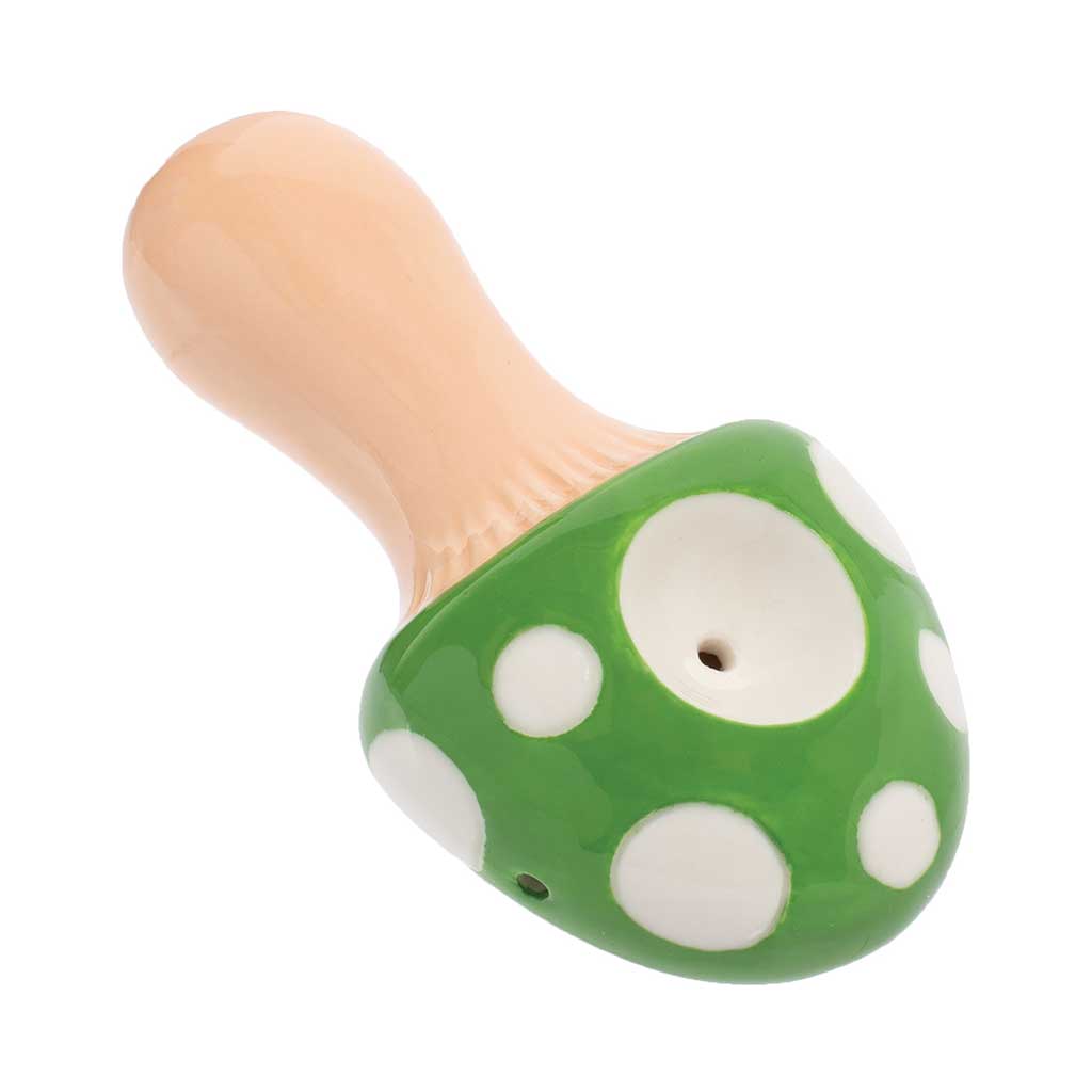 MUSHROOM CERAMIC PIPE - WACKY BOWLZ