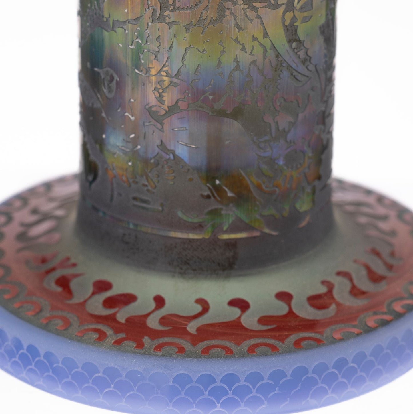 Daze Glass - Sidecar Asian Art Glass Water Pipe 7"