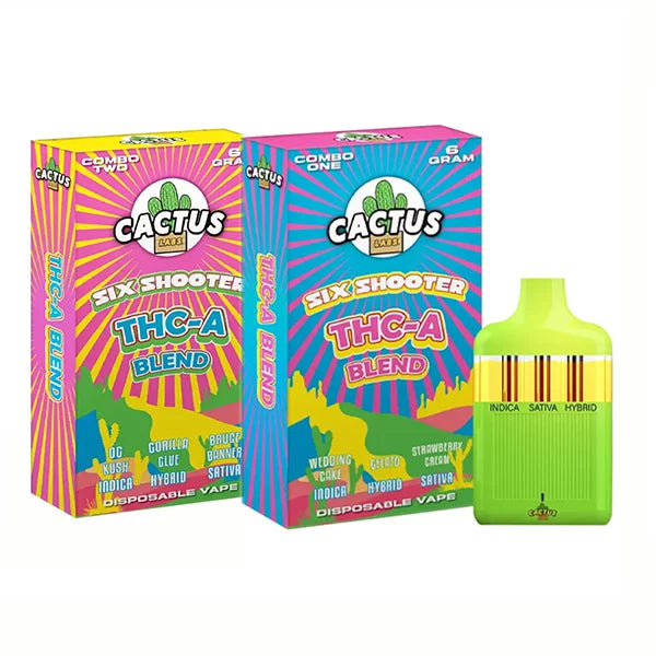 Cactus Labs Six Shooter THC-A Blend Disposable Vape 6G Best Sales Price - Vape Pens