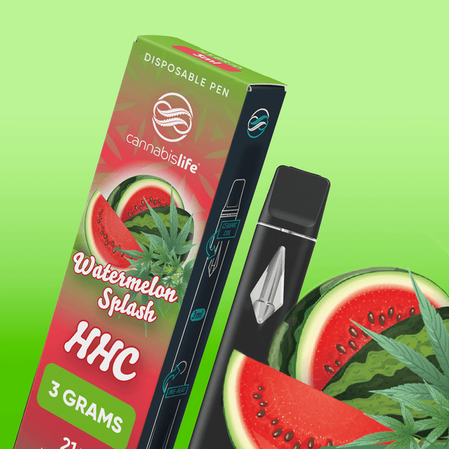 Cannabis Life Watermelon Splash HHC Vapes 3g Best Sales Price - Vape Pens