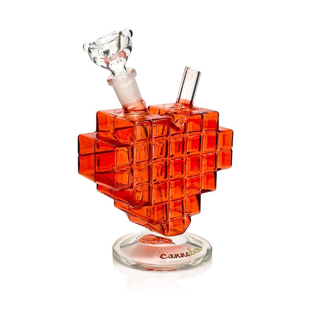 8-Bit Pixel Heart Bong