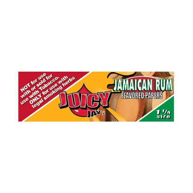 Juicy Jay Jamaican Rum Rolling Papers 1 1/4” 5 Pack