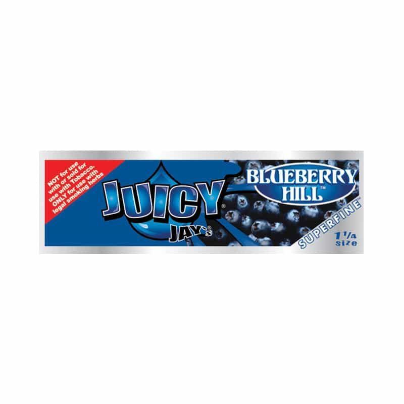 Juicy Jay Blueberry Hill Rolling Papers 1 1/4” 5 Pack