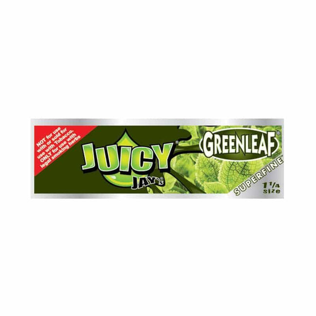 Juicy Jay Green Leaf Rolling Papers 1 1/4” 5 Pack