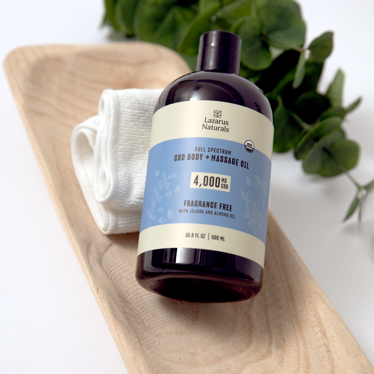 Lazarus Naturals ORGANIC CBD BODY + MASSAGE OIL