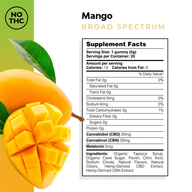 Mango CBD Sleep Gummies