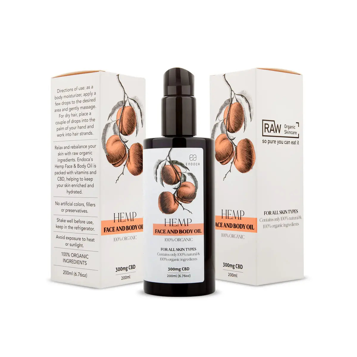 Endoca CBD face and body oil 1.5mg CBD/ml