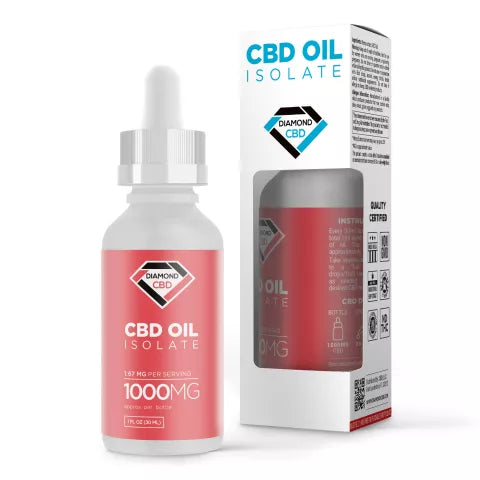 CBD Isolate Oil - 1000mg - Diamond CBD Best Sales Price - Tincture Oil