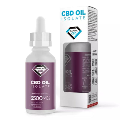 CBD Isolate Oil - 3500mg - Diamond CBD Best Sales Price - Tincture Oil