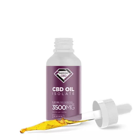 CBD Isolate Oil - 3500mg - Diamond CBD Best Sales Price - Tincture Oil