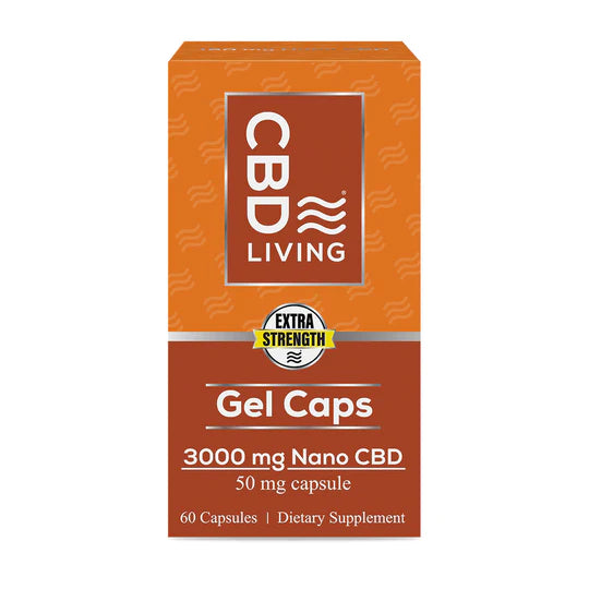 CBD Living | CBD Gel Capsules 750mg - 3000mg Best Sales Price - Edibles