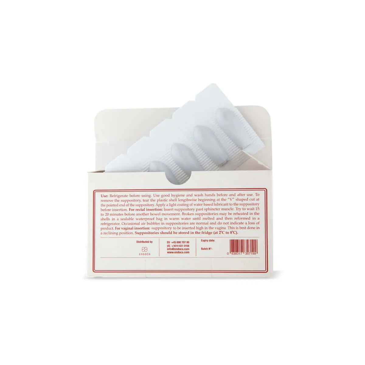 Endoca Suppositories with 500mg CBD