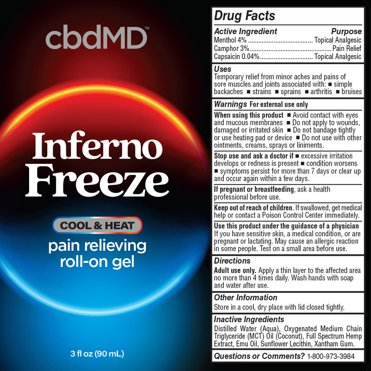 cbdMD Full Spectrum - Inferno Freeze - Roller