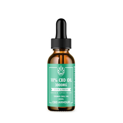 CBD Armour Mint Flavoured CBD Oil 10% – COOL & FRESH Best Sales Price - Tincture Oil