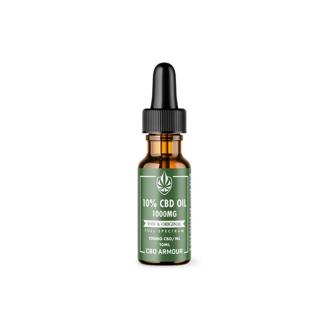 CBD Armour Full Spectrum CBD Oil 10% – RAW & Original Best Sales Price - Tincture Oil
