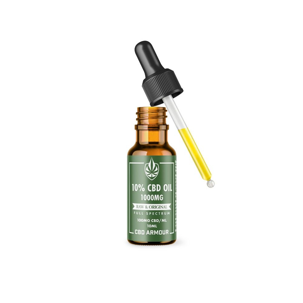 CBD Armour Full Spectrum CBD Oil 10% – RAW & Original Best Sales Price - Tincture Oil