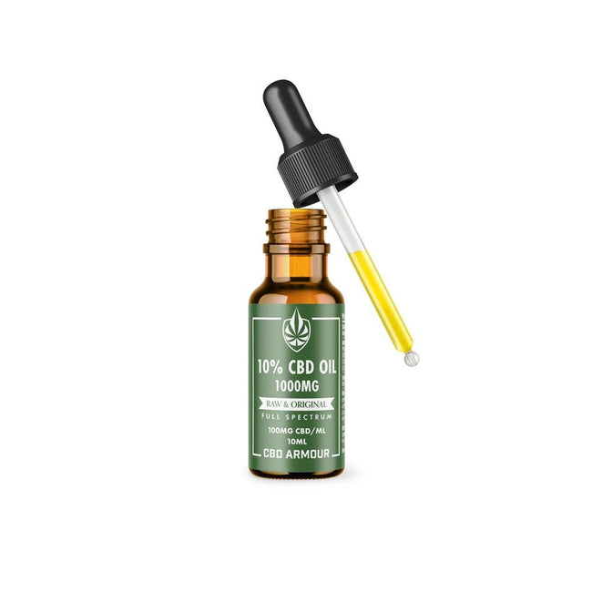 CBD Armour Full Spectrum CBD Oil 10% – RAW & Original Best Sales Price - Tincture Oil