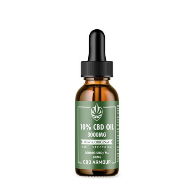 CBD Armour Full Spectrum CBD Oil 10% – RAW & Original Best Sales Price - Tincture Oil