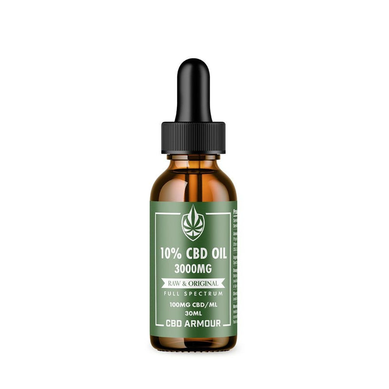 CBD Armour Full Spectrum CBD Oil 10% – RAW & Original Best Sales Price - Tincture Oil