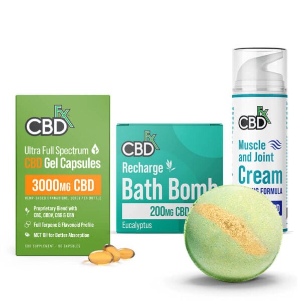 CBDFX CBD Recovery Set: Extra Strength