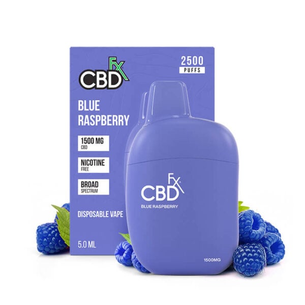 Blue Raspberry CBD Vape Pen 1500mg [CBDFX Top Deals]